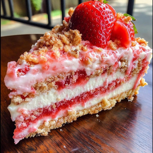 Berrylicious Strawberry Crunch Cheese Cake Recipe