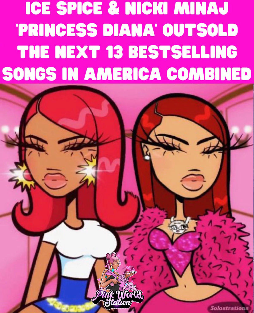 Ice Spice & Nicki Minaj ‘Princess Diana’ Outsold The Next 13 Bestselling Songs In US Combined