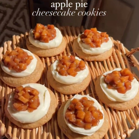 Apple Pie Cheesecake Cookies (Easy Fall Dessert Recipe)