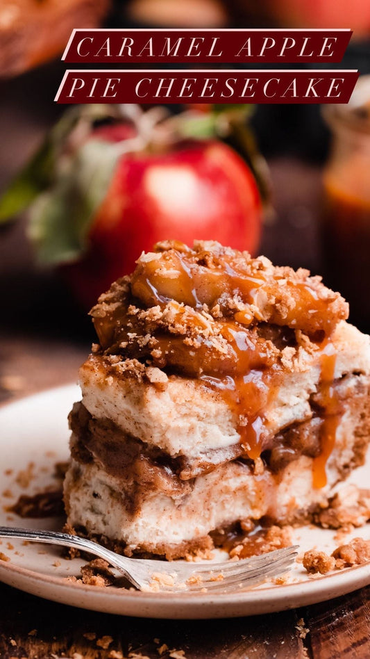 Caramel Apple Pie Cheesecake Recipe (Creamy Fall Dessert)