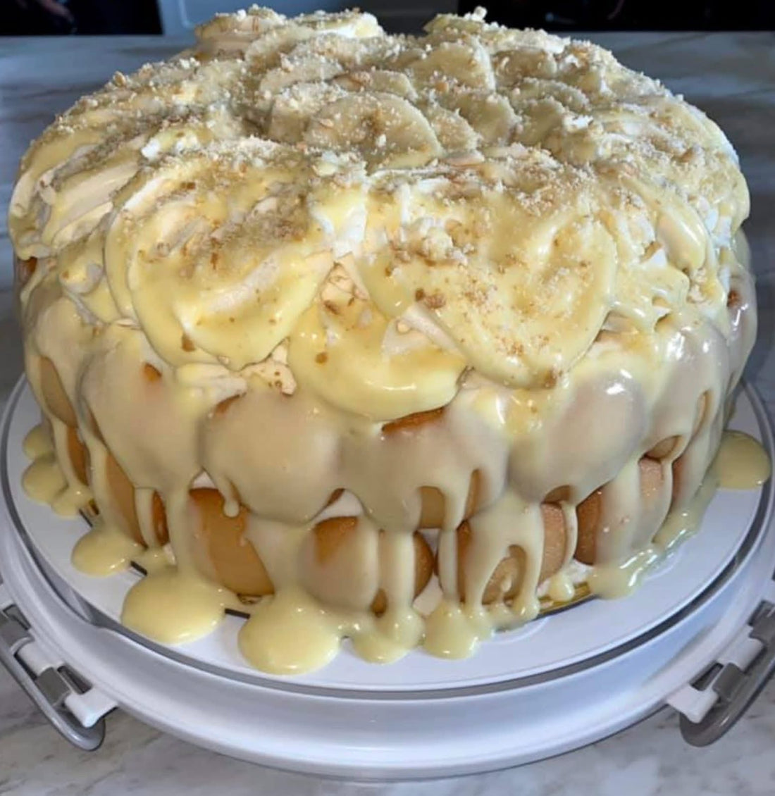 Easy Banana Pudding Layer Cheesecake Cake Recipe