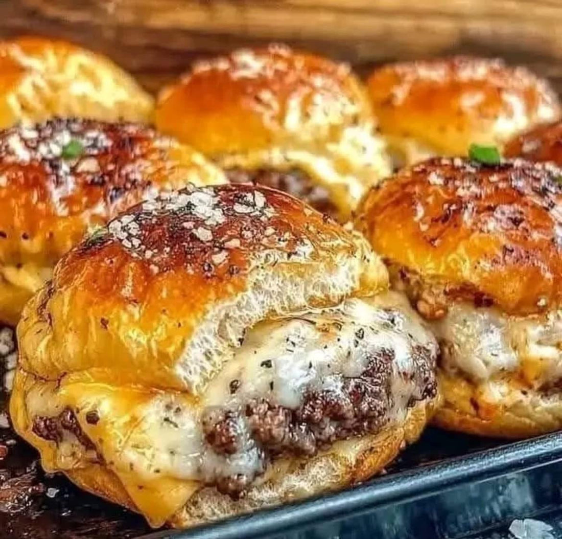 Garlic Parmesan Cheeseburger Bombs