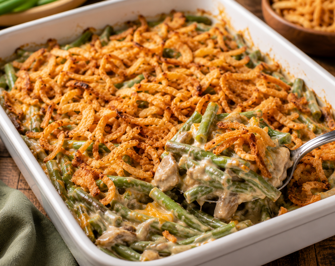 Easy Green Bean Casserole Recipe (Creamy & Classic)