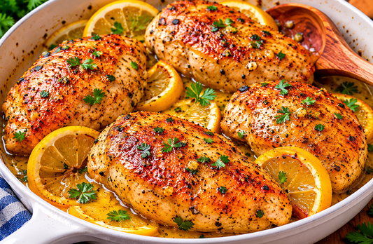 Easy Lemon Pepper Chicken Breast Recipe (Juicy Oven Baked Chicken)