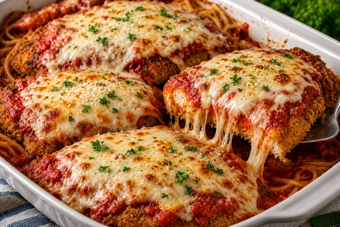 Easy Chicken Parmesan Recipe (Crispy Chicken Parmigiana)