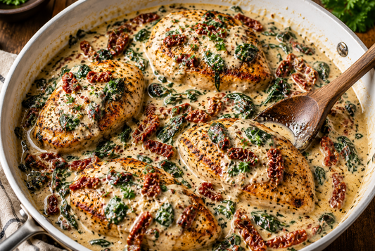 Creamy Tuscan Chicken Recipe (Easy One-Pan Dinner)