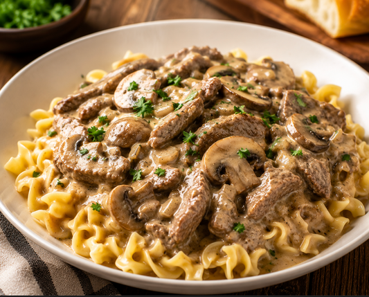 Easy Beef Stroganoff Recipe (Creamy Comfort Food Dinner)