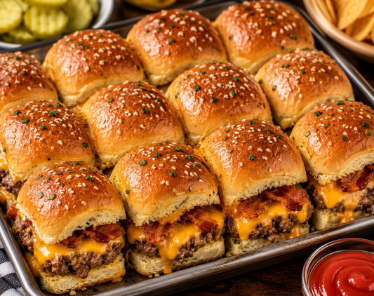 Bacon Cheeseburger Sliders Recipe (Easy Game Day Sliders)