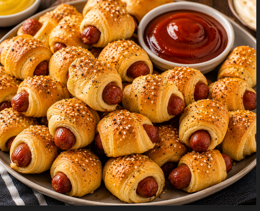 Pigs in a Blanket Recipe (Easy Crescent Roll Game Day Appetizer)
