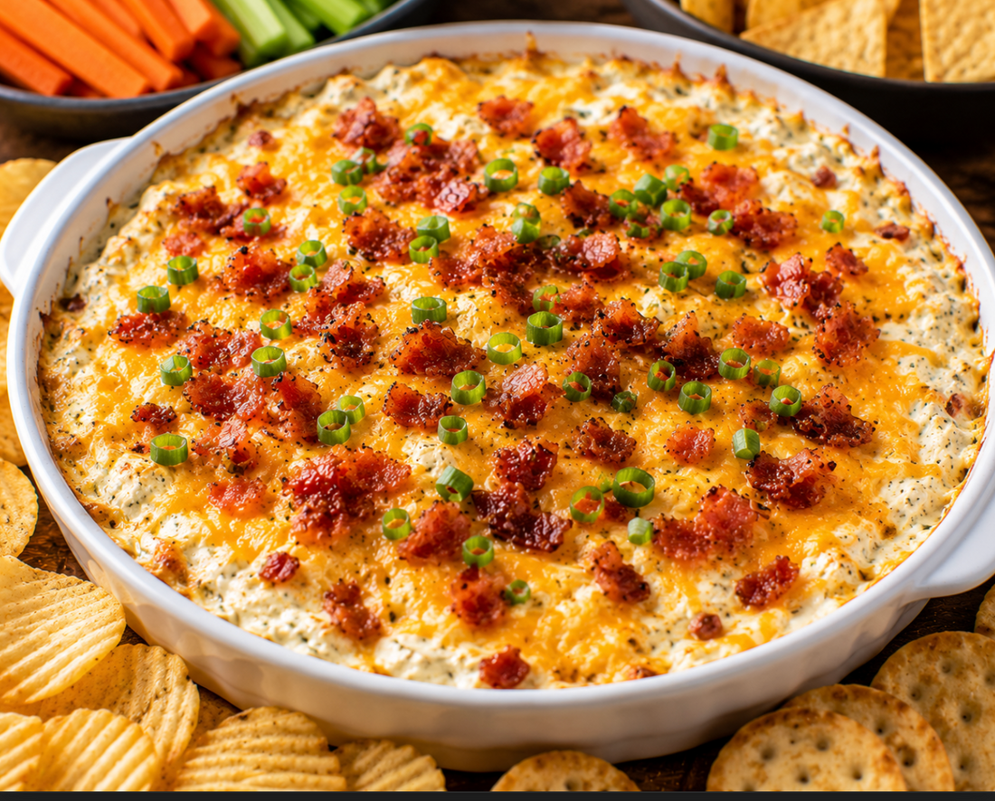 Cheesy Bacon Ranch Dip Recipe (Easy Game Day Party Dip)