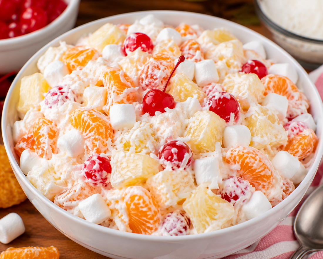 Ambrosia Salad Recipe (Easy Southern Fruit Salad)