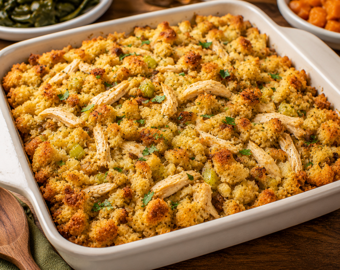 Southern Chicken Dressing Recipe (Old Fashioned Thanksgiving Dressing)