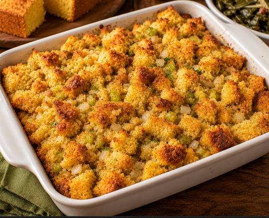 Southern Cornbread Dressing Recipe (Classic Thanksgiving Dressing)