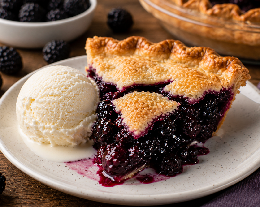 Classic Blackberry Pie Recipe (Fourth of July Homemade Pie)