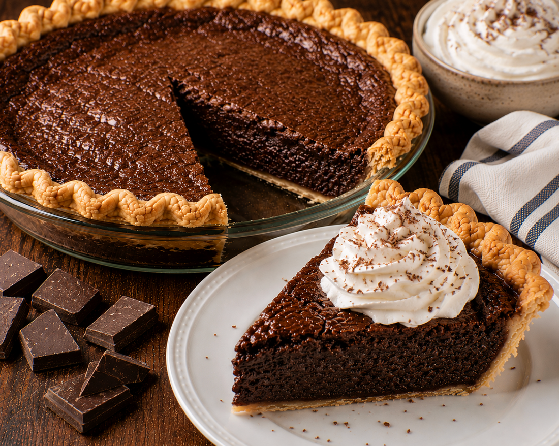 Chocolate Chess Pie Recipe (Rich Southern Chocolate Pie)