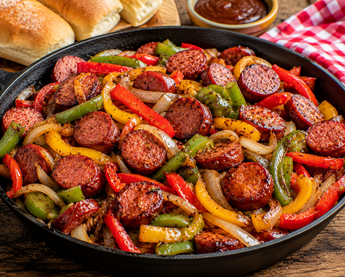 Smoked Sausage and Peppers Recipe (Easy Cookout Meal)