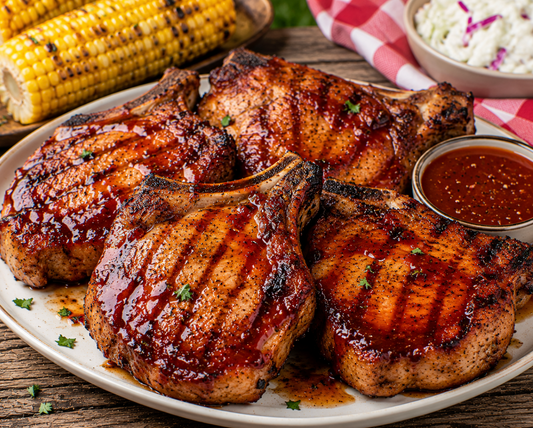 Carolina BBQ Pork Chops Recipe (Juicy Grilled Pork Chops)