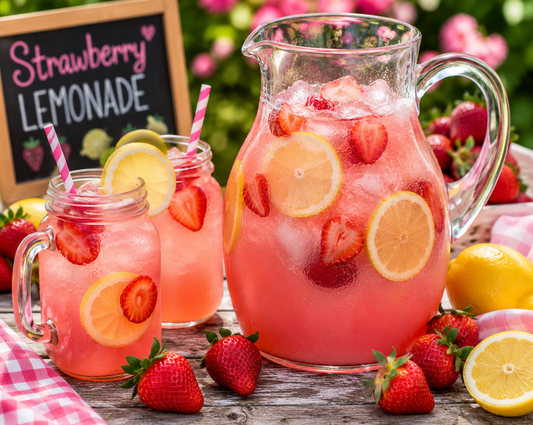 Strawberry Lemonade Recipe (Easy Homemade Summer Drink)