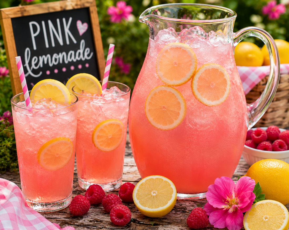Pink Lemonade Recipe (Easy Homemade Pink Lemonade)