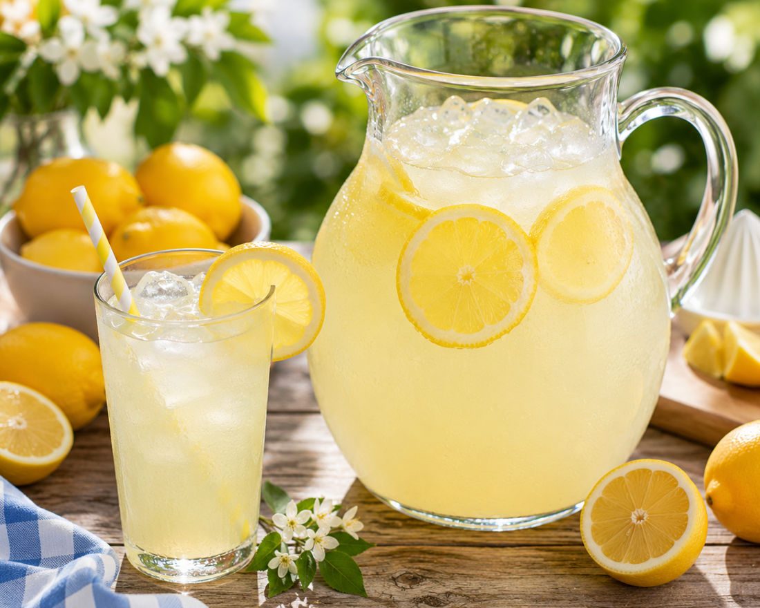 Homemade Lemonade Recipe (Easy Fresh Squeezed Lemonade)