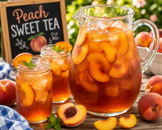 Peach Sweet Tea Recipe (Easy Southern Peach Sweet Tea)
