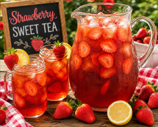 Strawberry Sweet Tea Recipe – Easy Southern Summer Drink 🍓🫖