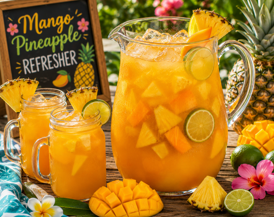 Mango Pineapple Refresher Recipe (Easy Tropical Summer Drink)