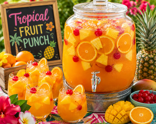 Tropical Fruit Punch Recipe (Easy Homemade Party Fruit Punch)