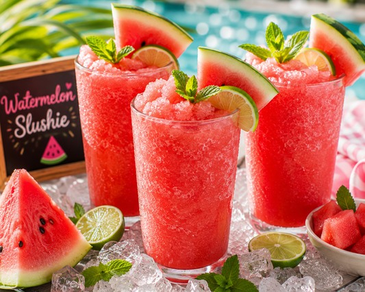 Watermelon Slushie Recipe (Easy Frozen Watermelon Drink)