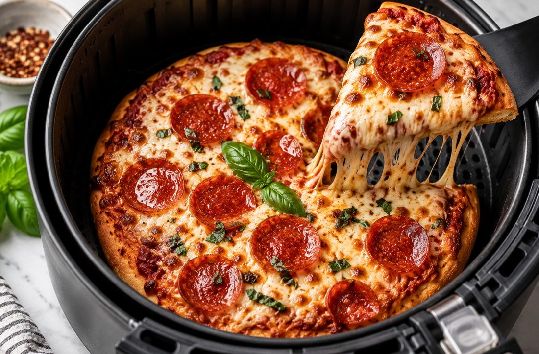 Quick & Easy Air Fryer Pizza (Homemade Pizza Recipe)