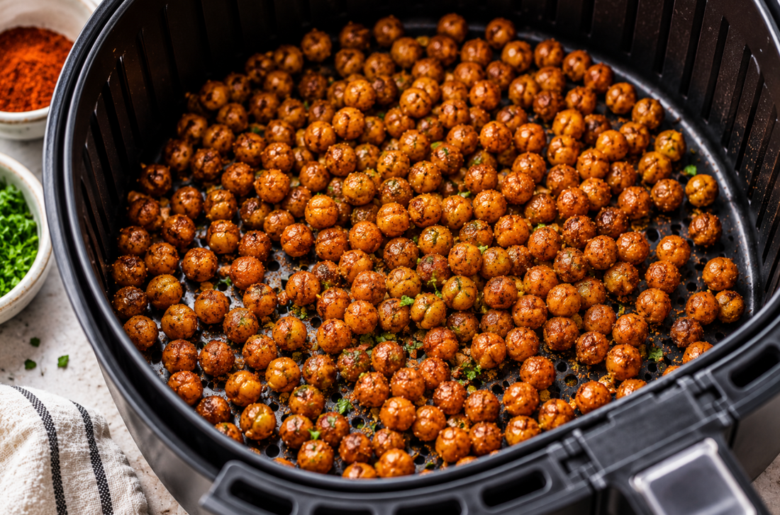 Quick & Easy Air Fryer Chickpeas (Crispy High-Protein Snack)