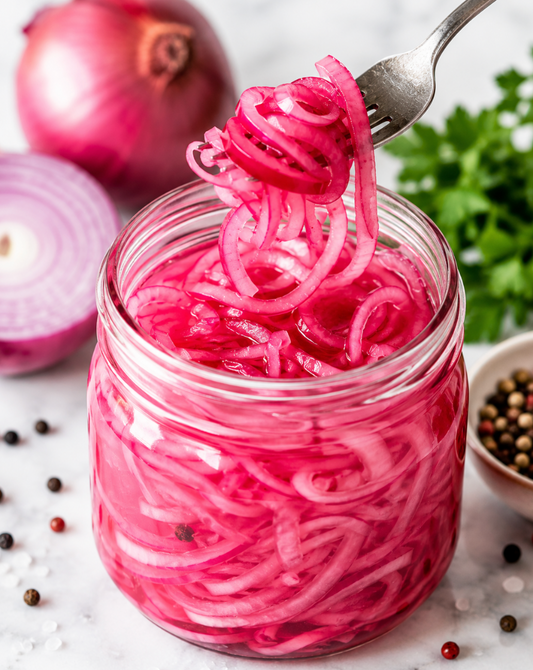 Quick Pickled Red Onions (Easy 5-Minute Recipe)