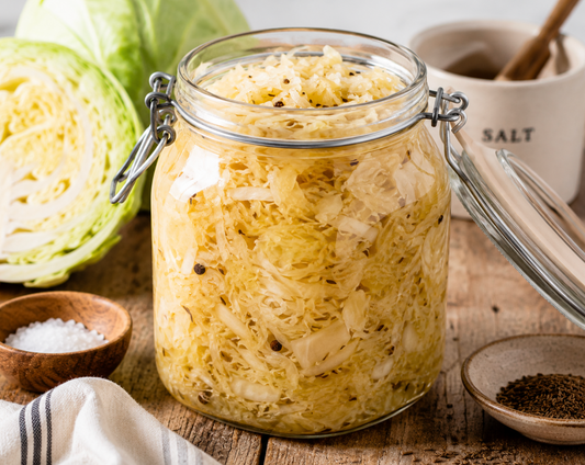 Homemade Sauerkraut Recipe (Easy Fermented Cabbage)