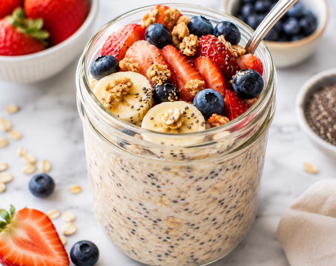 Overnight Oats Recipe (Easy Healthy Breakfast)