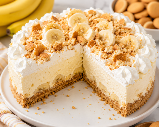 No-Bake Banana Pudding Cheesecake Recipe (Easy Southern Dessert)
