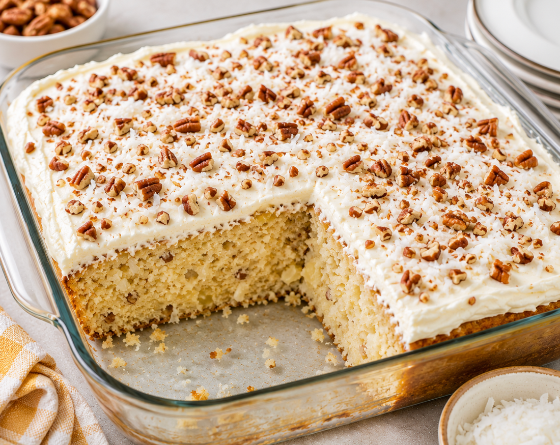 Southern Preacher Cake Recipe (Old Fashioned Pineapple Coconut Cake)