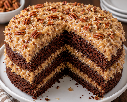 German Chocolate Cake Recipe (Classic Coconut Pecan Cake)