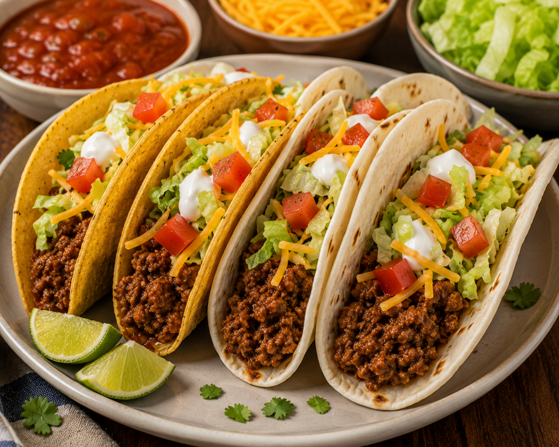Ground Beef Tacos Recipe (Easy Taco Night Dinner)