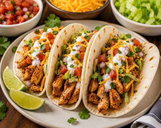 Chicken Tacos Recipe (Easy Taco Night Dinner)