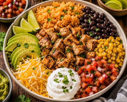 Chicken Burrito Bowl Recipe (Easy Mexican Rice Bowl)