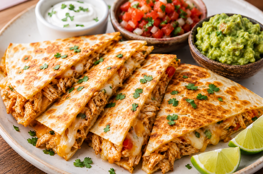 Quick Chicken Quesadilla Recipe (Easy Cheesy Mexican Dinner Idea)