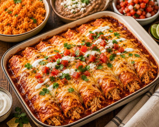 Chicken Enchiladas Recipe Easy Cheesy Mexican Dinner Idea)