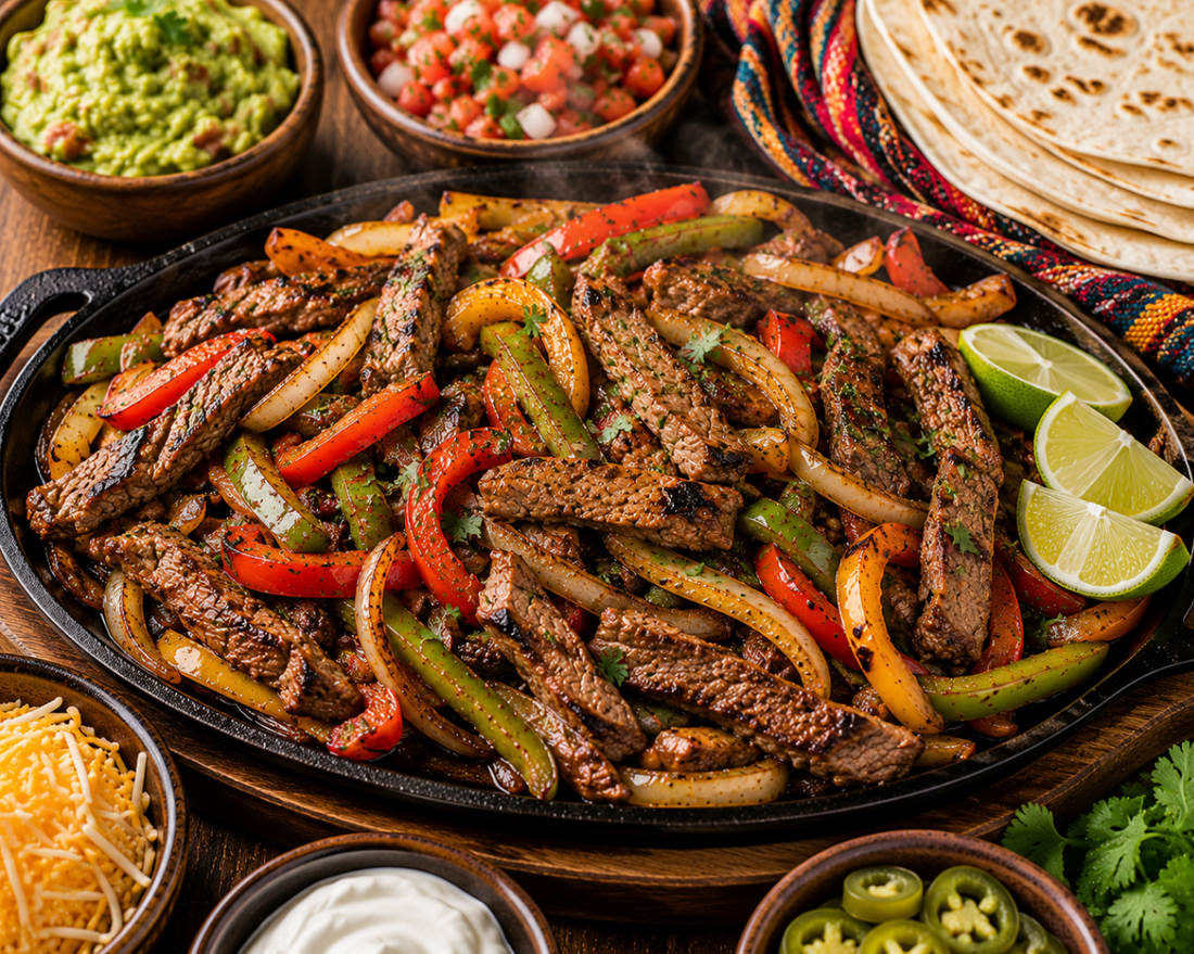 Steak Fajitas Recipe (Easy Sizzling Mexican Dinner Ideas)