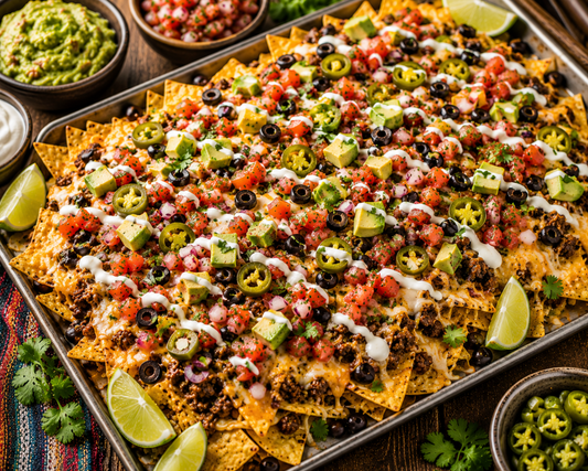 Quick Nachos Supreme Recipe (Easy Loaded Beef Nachos)