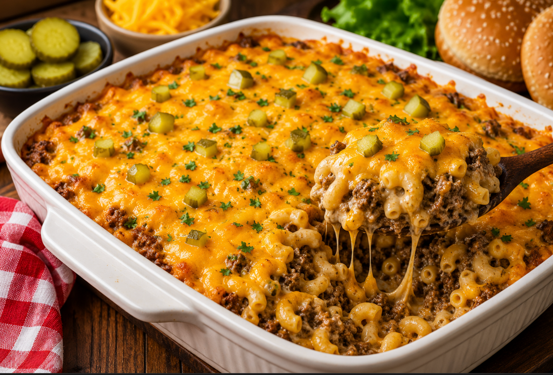 Cheeseburger Casserole Recipe (Easy Ground Beef Family Dinner)