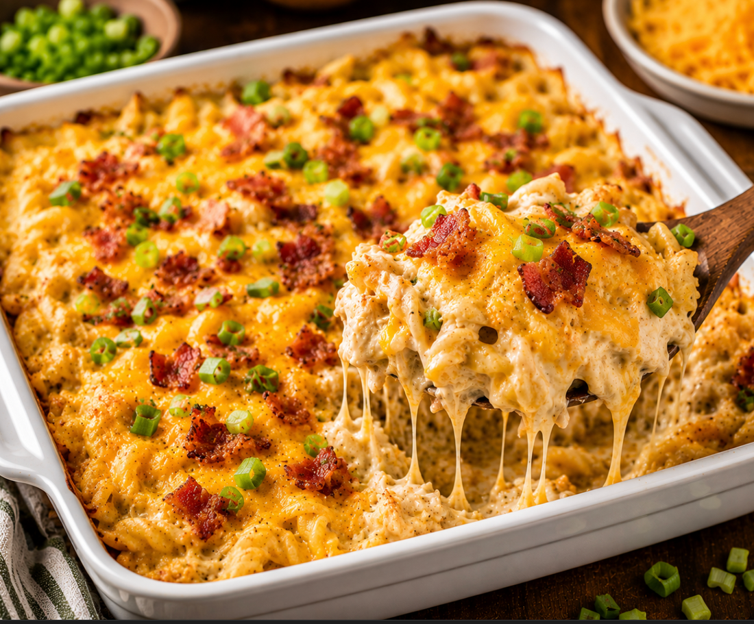 Easy Crack Chicken Casserole Recipe Bacon Ranch Bake Family Dinner Idea