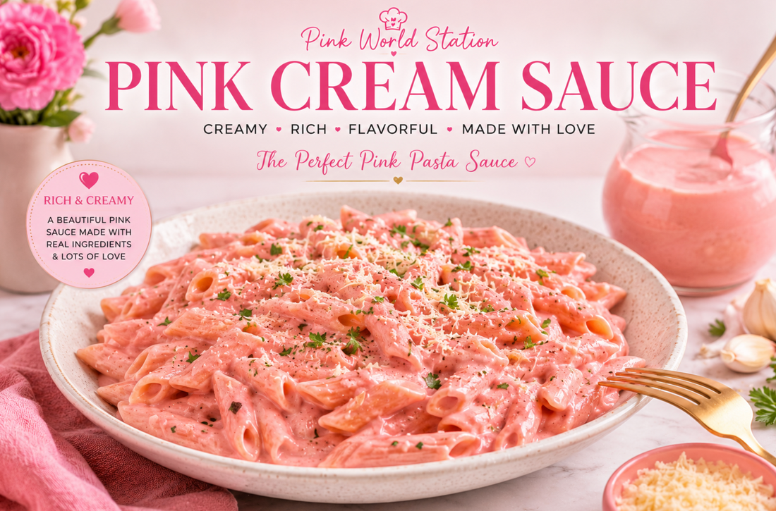 This Pink Cream Sauce combines garlic, cream cheese, Parmesan, heavy cream, and beet juice for a naturally pink pasta sauce that's rich, creamy, and delicious.