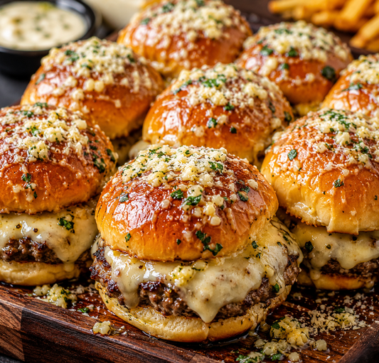 Garlic Parmesan Cheeseburger Bombs Recipe (Easy Cheesy Hamburger Dinner Idea)