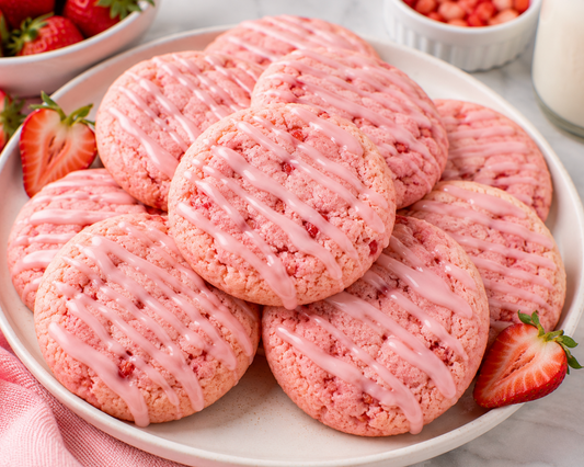 Easy Strawberry Cookies Recipe (Soft & Chewy)