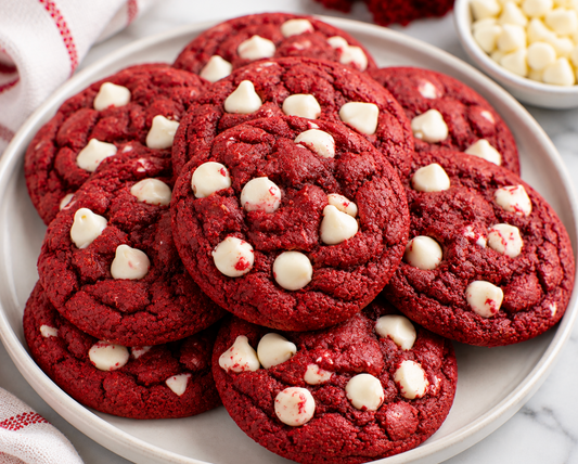 Easy Red Velvet Cookies Recipe (Soft & Chewy)
